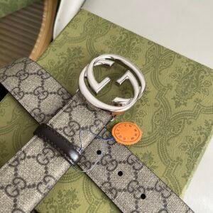 Belt with Interlocking G buckle