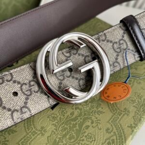 Belt with Interlocking G buckle