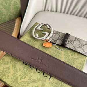 Belt with Interlocking G buckle